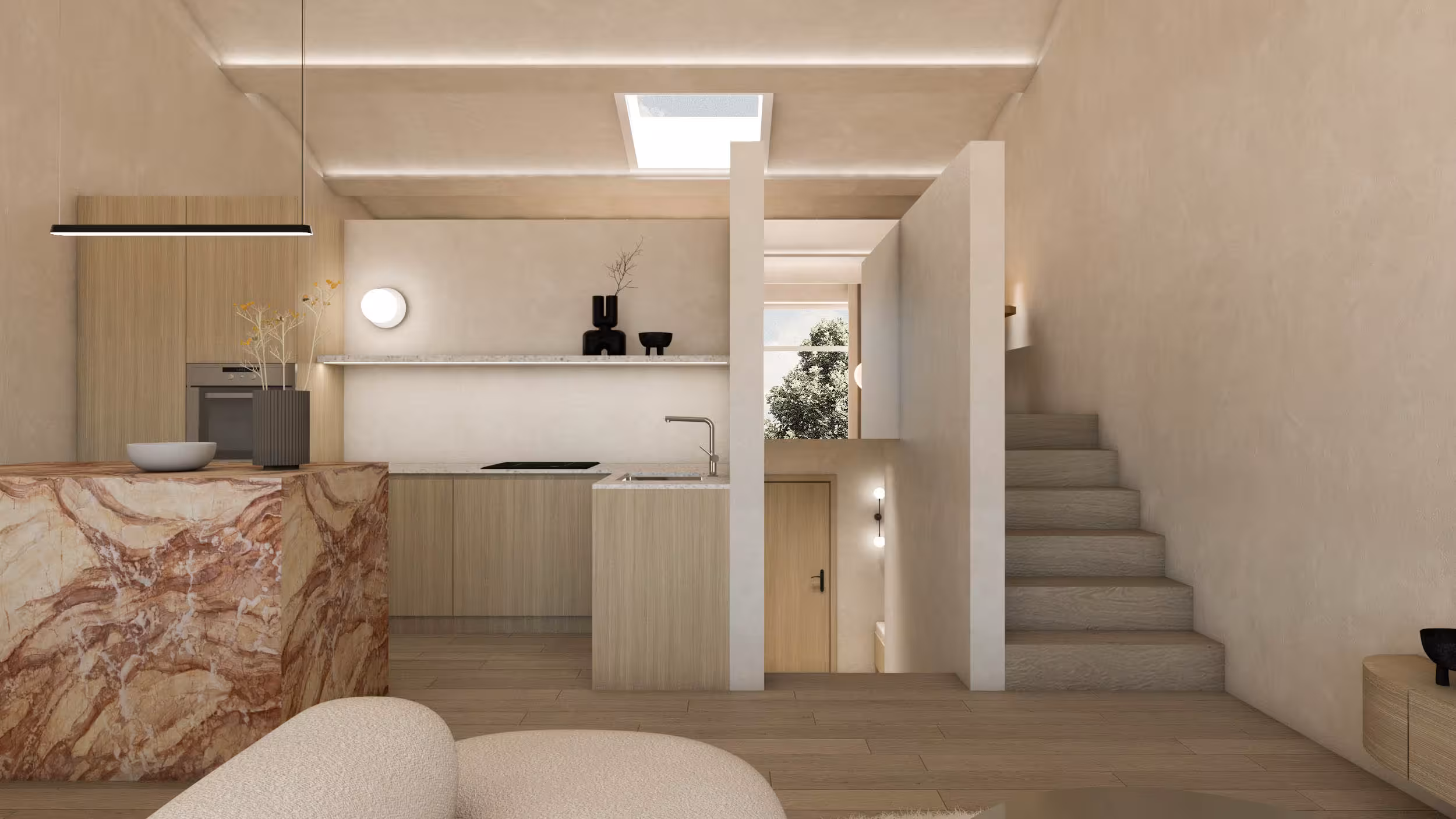 DP LOFT — gyvenamasis interjero dizaino projektas, LIUCI Studio